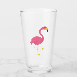 Pink Flamingo Glass