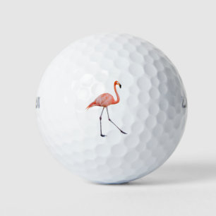 Pink Flamingo Golf Balls