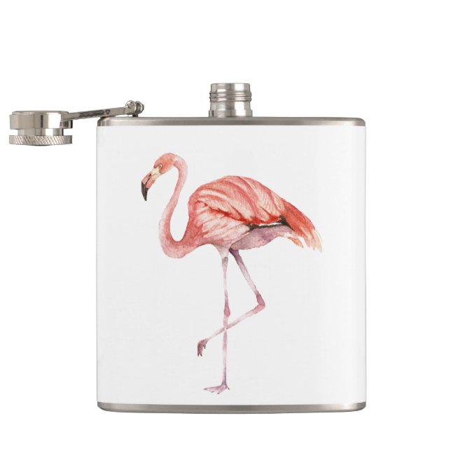 Pink Flamingo Hip Flask (Opened)