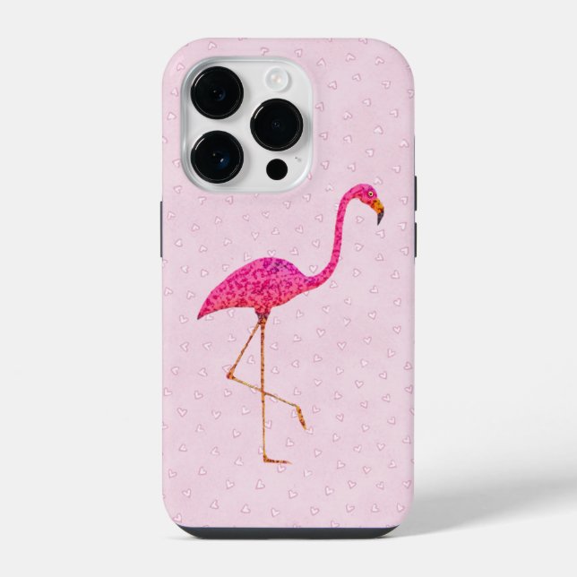 Pink Flamingo iPhone Case (Back)