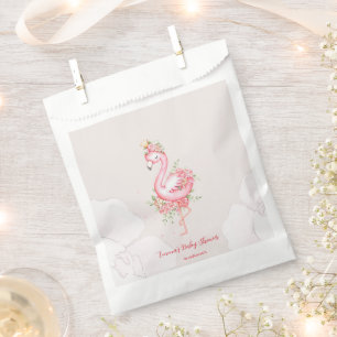 Pink Flamingo It's a Girl Baby Shower  Favour Bags