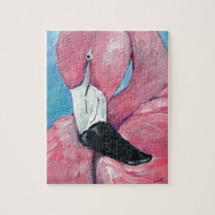 Pink Flamingo Jigsaw Puzzle