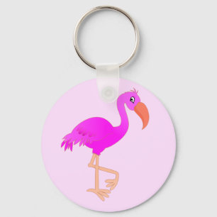 Pink Flamingo Keychain