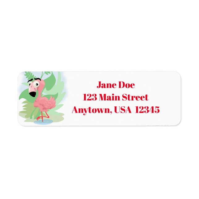 Pink Flamingo Label (Front)