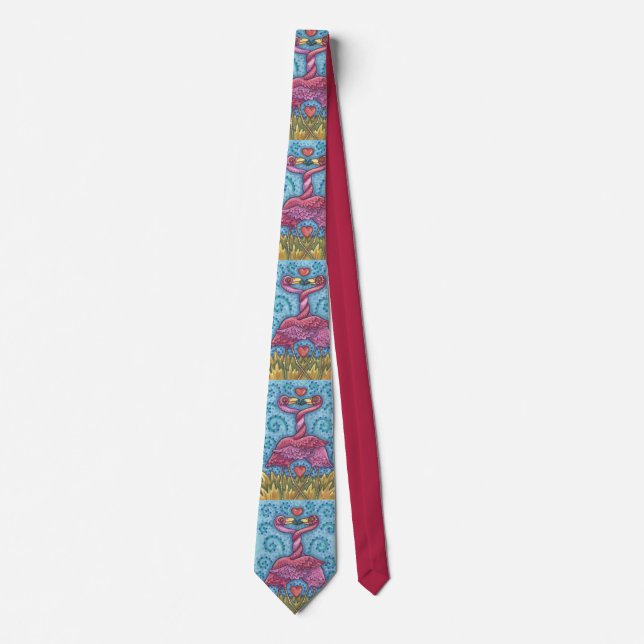 Pink Flamingo Lovers TIE (Front)