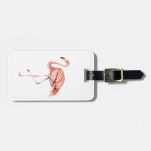 Pink Flamingo Luggage Tag