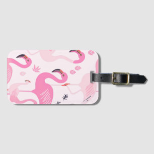 Pink Flamingo Luggage Tag