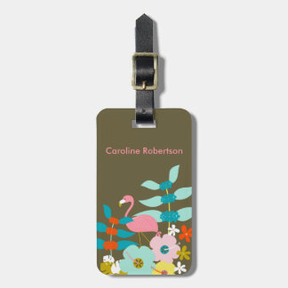Pink Flamingo Luggage Tag