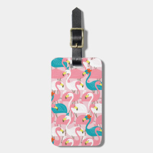 Pink Flamingo Luggage Tag