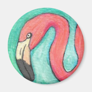 Pink Flamingo - magnet