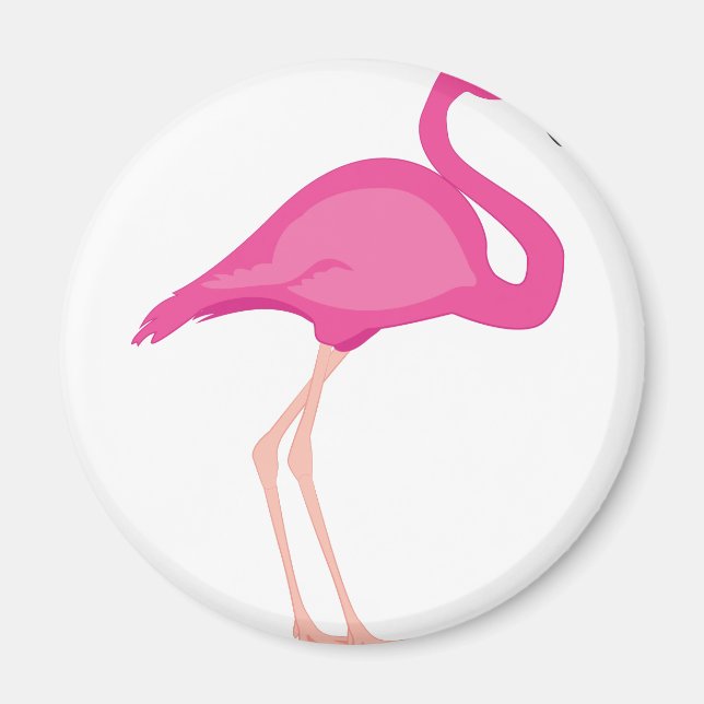 Pink Flamingo Magnet (Front)
