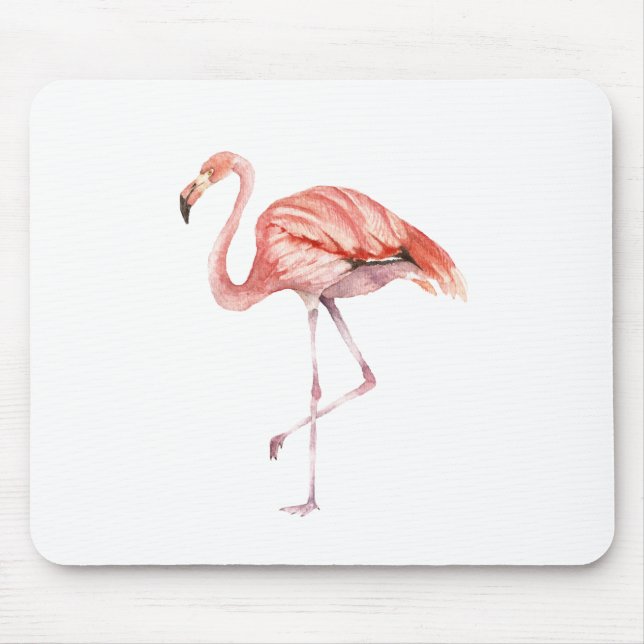 Pink Flamingo Mouse Mat (Front)