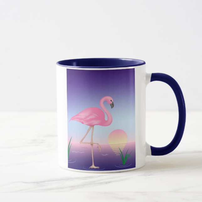 Pink Flamingo Mug (Right)