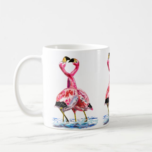 Pink Flamingo Mug  (Left)