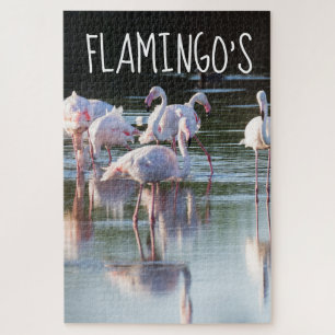 Pink Flamingo Nature Jigsaw Puzzle