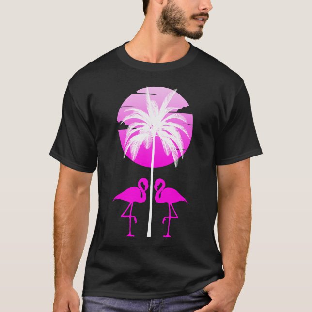 Pink Flamingo Nature T-Shirt (Front)