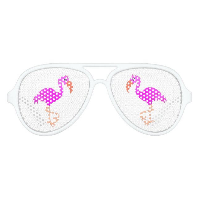 Pink Flamingo Party Sunglasses (Front)