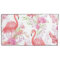 Pink Flamingo pattern white pillowcase
