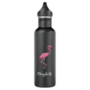 Pink Flamingo Personalised Bridesmaids Wedding 710 Ml Water Bottle