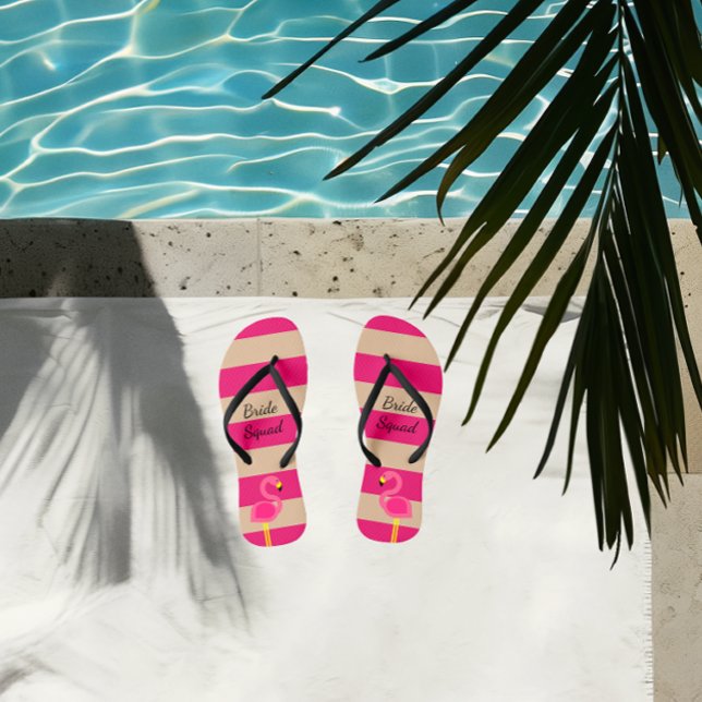Pink Flamingo Personalised Flip Flops (Creator Uploaded)
