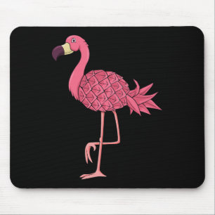 Pink Flamingo Pineapple Hawaii Vacation Summer Men Mouse Mat