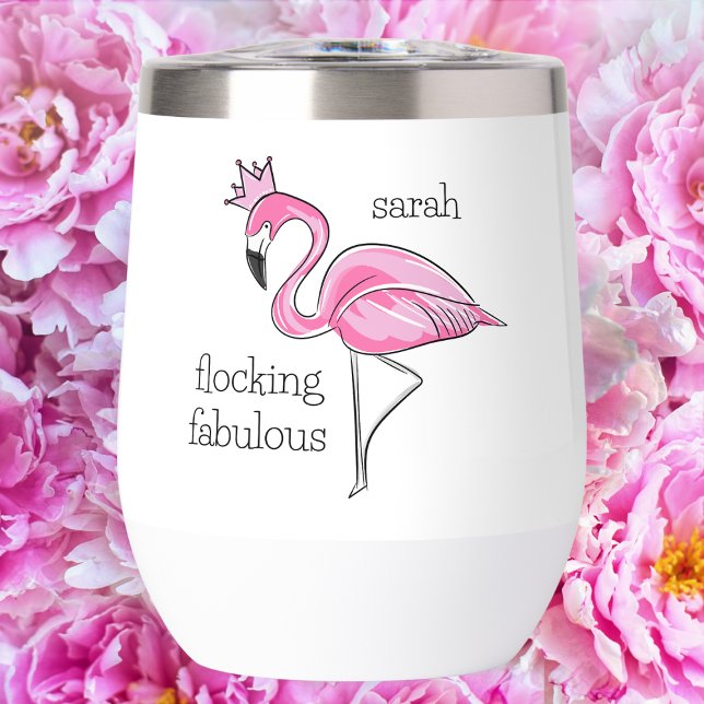 Pink Flamingo Pink Crown Flocking Fabulous Name (Creator Uploaded)
