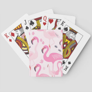 Pink Flamingo Playing Cards