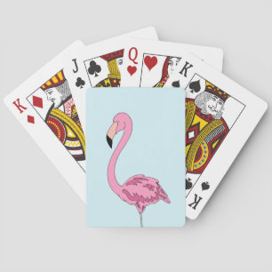 Pink Flamingo Playing Cards