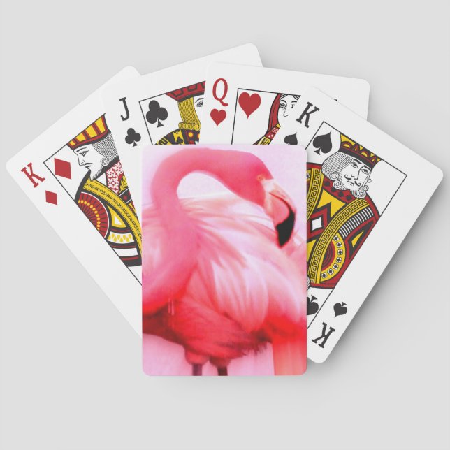 Pink Flamingo Playing Cards (Back)
