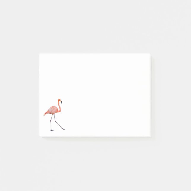 Pink Flamingo Post-it Notes (Front)