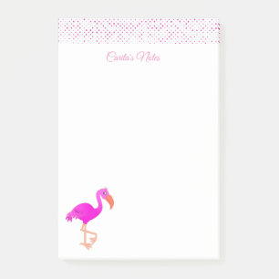 Pink Flamingo Post-It Notes