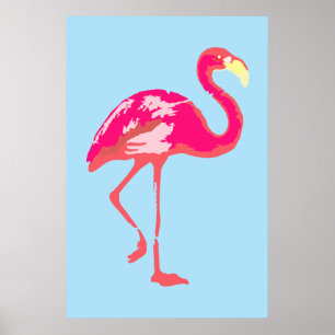 Pink Flamingo Poster
