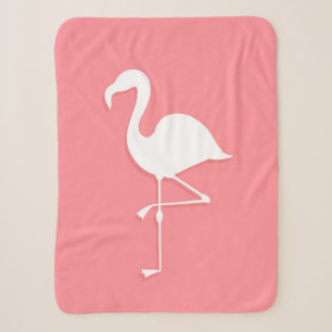 Pink flamingo Sherpa Blanket