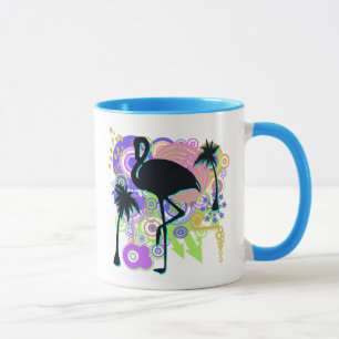 Pink Flamingo Silhouette Mug