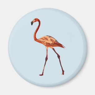 Pink Flamingo Standard, 5.7 Cm Round Magnet