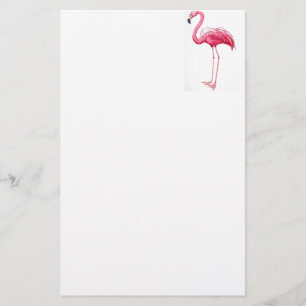 Pink Flamingo Stationery