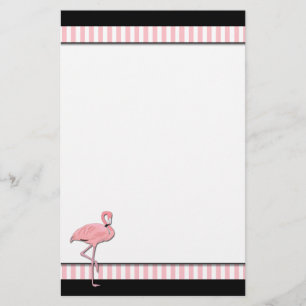 Pink Flamingo Stationery