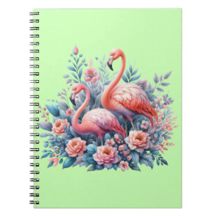 Pink Flamingo Sublimation Notebook