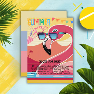 Pink Flamingo Summer Party Enclosure Card