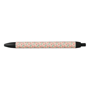Pink Flamingo Summer Tropical Pattern Black Ink Pen
