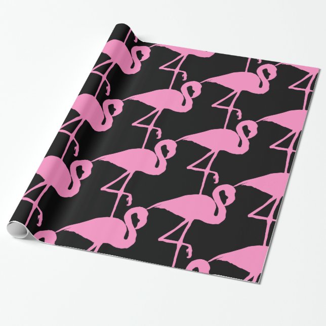 Pink Flamingo Thunder_Cove Classic Wrapping Paper (Unrolled)