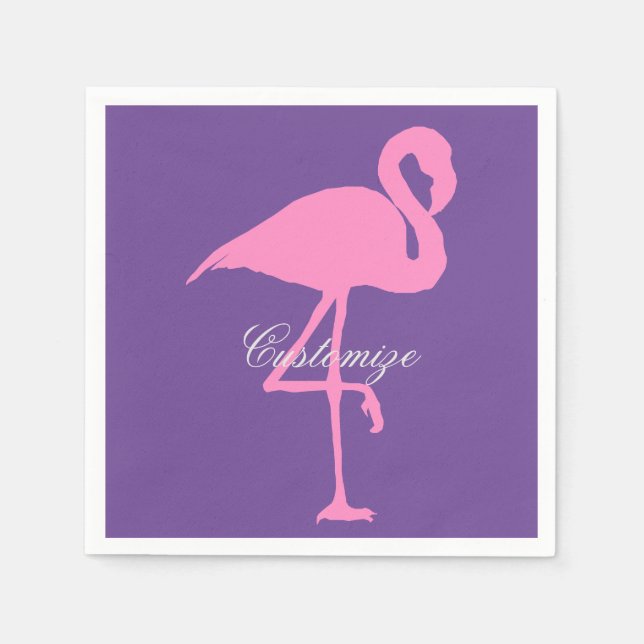 Pink Flamingo Thunder_Cove Napkin (Front)