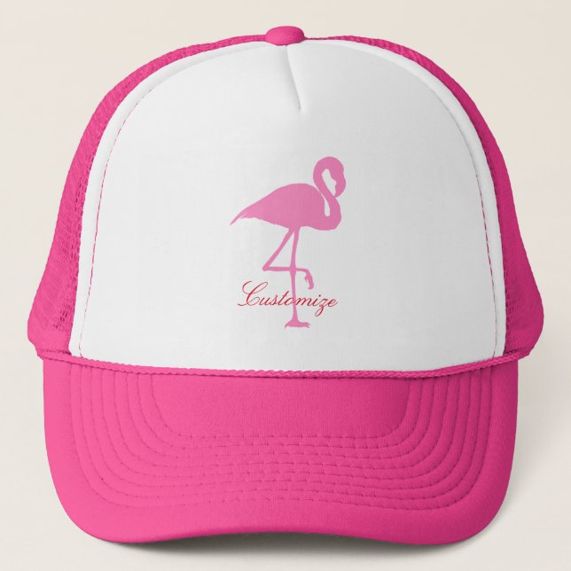 Pink Flamingo Thunder_Cove Trucker Hat (Front)
