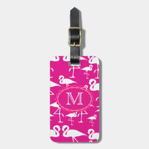 Pink Flamingo Travel Bag Tag Template