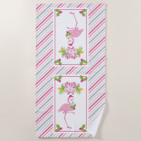Pink Flamingo Tropical Christmas