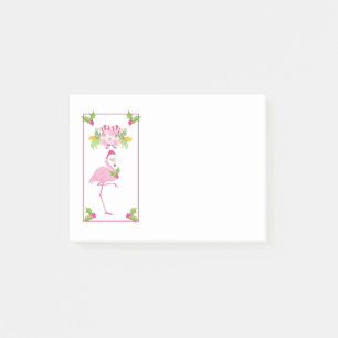 Pink Flamingo Tropical Christmas Post-it Notes
