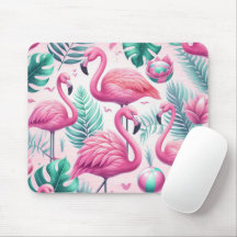 Pink Flamingo Tropical Design