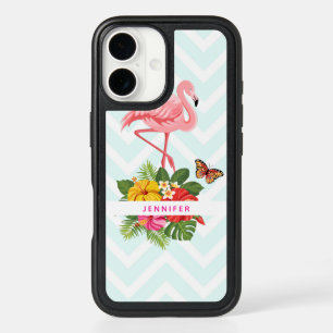 Pink Flamingo & Tropical Hibiscus Fancy