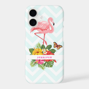Pink Flamingo & Tropical Hibiscus Fancy