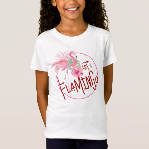 Pink Flamingo Tropical Party T Shirt